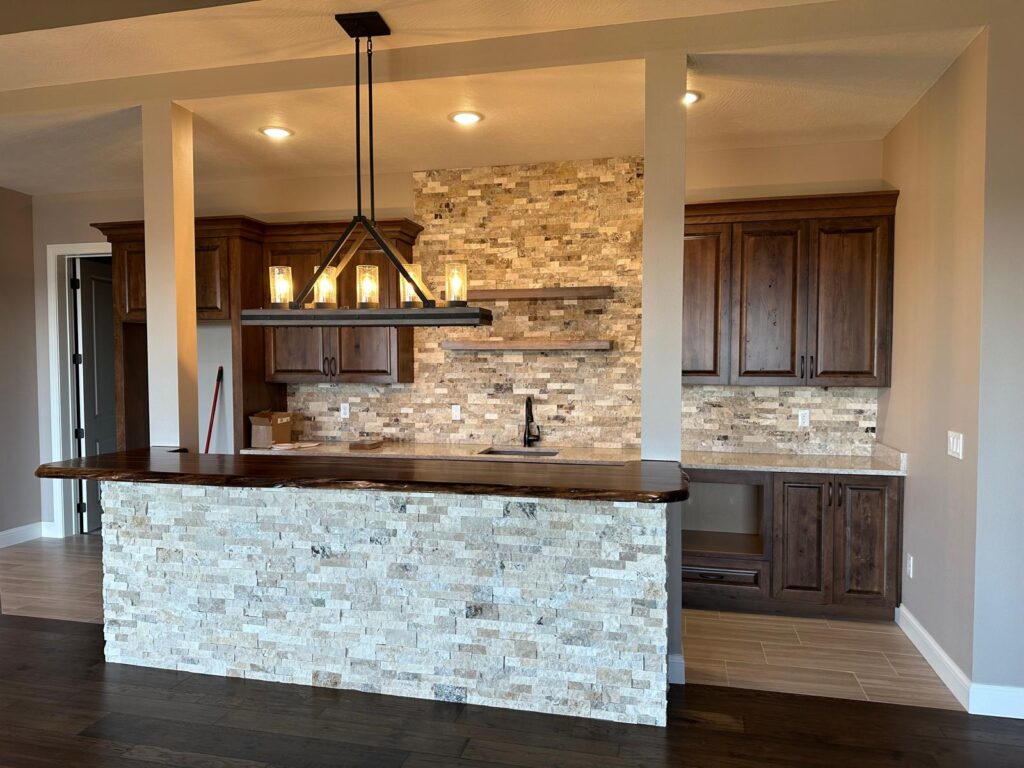 Modern high-end custom kitchen with bespoke cabinetry and premium finishes.