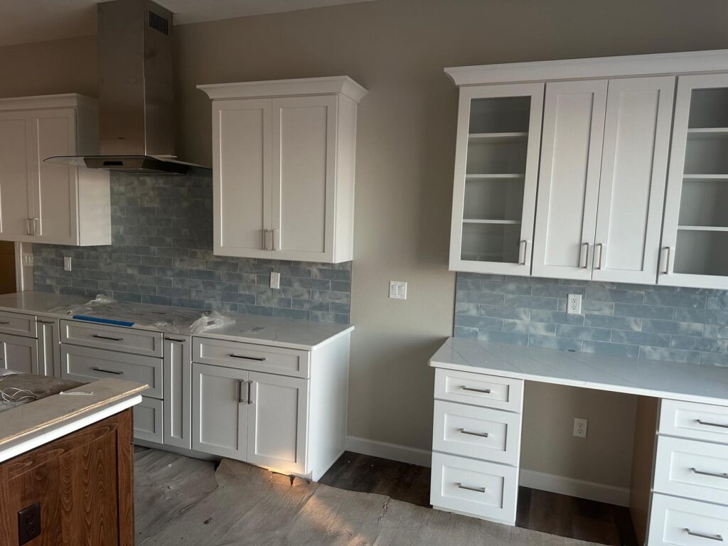 Modern high-end custom kitchen with bespoke cabinetry and premium finishes.